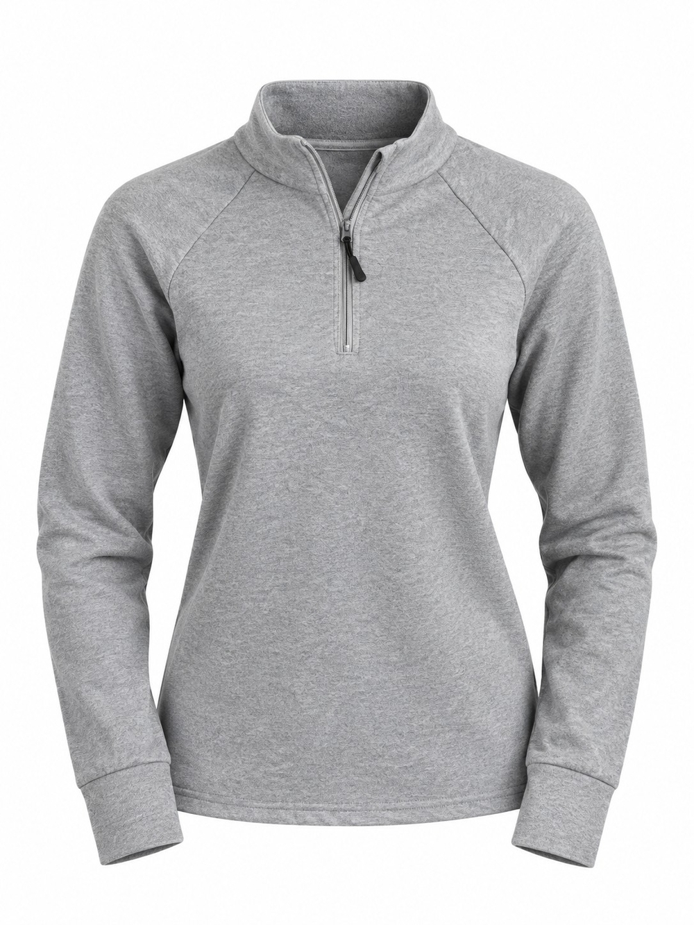 Danskin Light Gray Quarter-Zip Pullover
